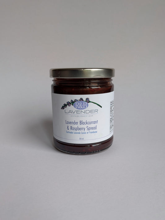 Lavender Blackcurrant and Raspberry Spread