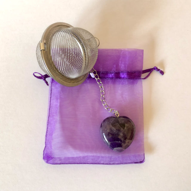Amethyst Heart Tea Infuser - R&B Lavender