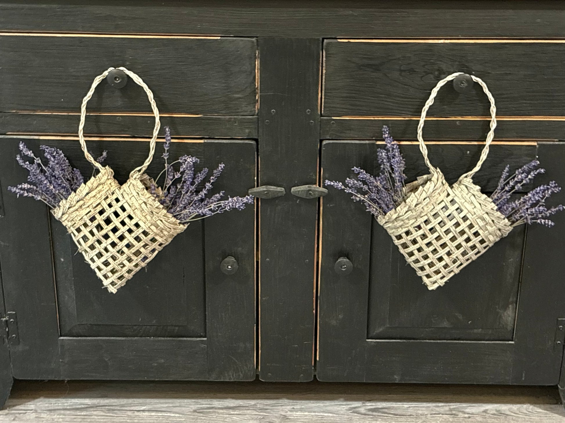 Hand Woven Elbow Basket by R&B Lavender